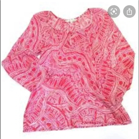 TRINA TURK long sleeve lightweight blouse - Picture 2 of 5